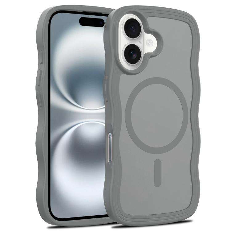 Skin Feel Wave Texture MagSafe Phone Case, For iPhone 17e / 16e, For iPhone 17, For iPhone Air, F...