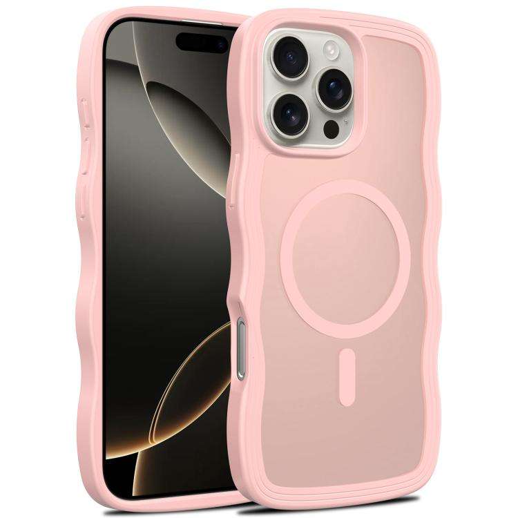 Skin Feel Wave Texture MagSafe Phone Case, For iPhone 17e / 16e, For iPhone 17, For iPhone Air, F...