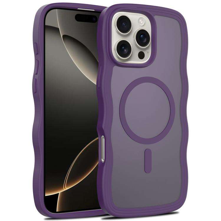 Skin Feel Wave Texture MagSafe Phone Case, For iPhone 17e / 16e, For iPhone 17, For iPhone Air, F...