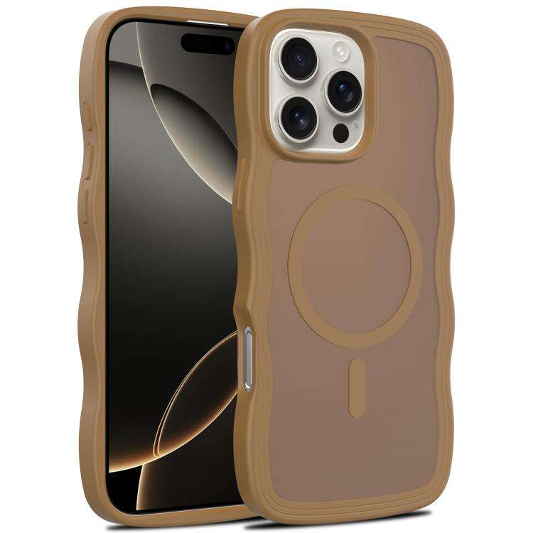 Skin Feel Wave Texture MagSafe Phone Case, For iPhone 17e / 16e, For iPhone 17, For iPhone Air, F...