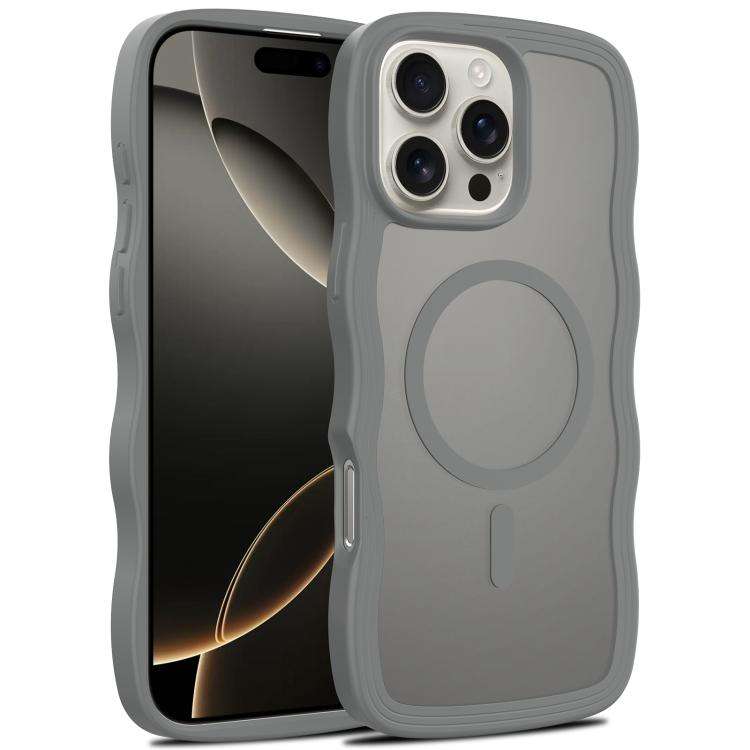 Skin Feel Wave Texture MagSafe Phone Case, For iPhone 17e / 16e, For iPhone 17, For iPhone Air, F...