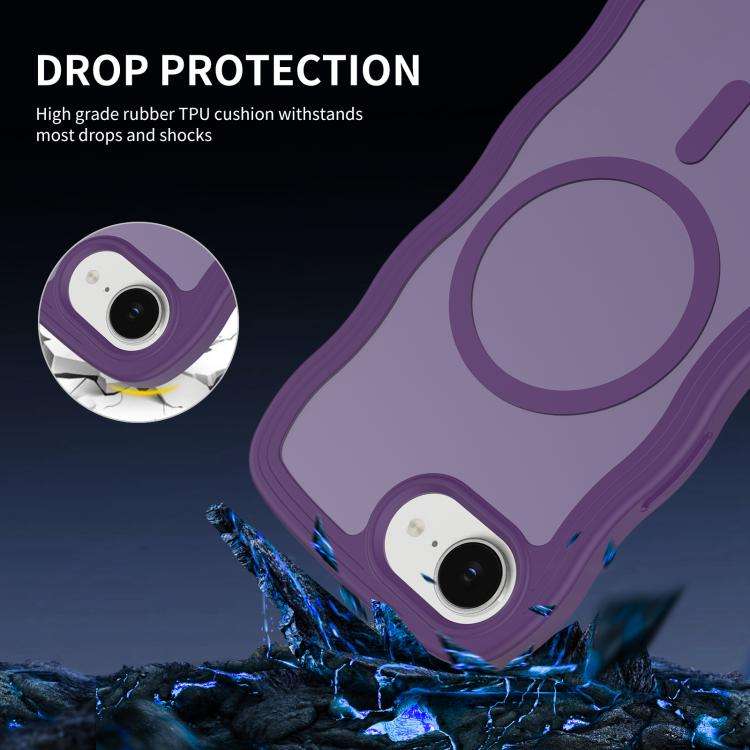 Skin Feel Wave Texture MagSafe Phone Case, For iPhone 17e / 16e, For iPhone 17, For iPhone Air, F...