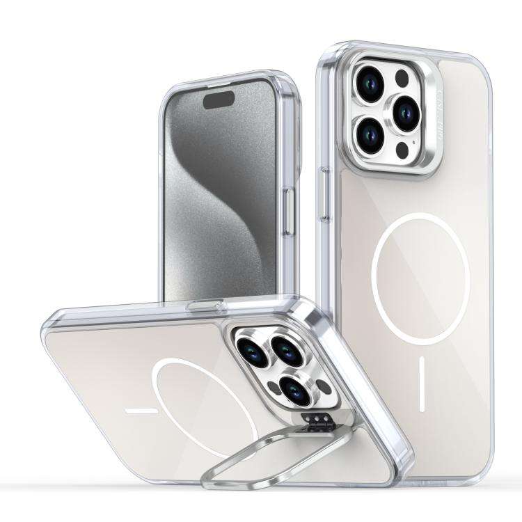 Gradient Discolor Lens Kickstand Magsafe Phone Case, For iPhone 13 Pro, For iPhone 12 / 12 Pro, F...