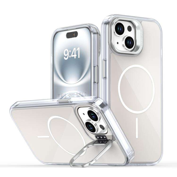 Gradient Discolor Lens Kickstand Magsafe Phone Case, For iPhone 13 Pro, For iPhone 12 / 12 Pro, F...