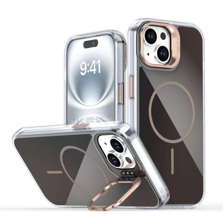 Gradient Discolor Lens Kickstand Magsafe Phone Case, For iPhone 13 Pro, For iPhone 12 / 12 Pro, F...