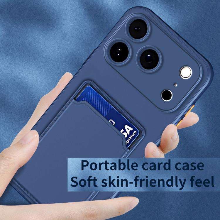 Skin Feel Card Contrast Color Button TPU Phone Case, For iPhone 17 Pro Max, For iPhone 17 Pro, Fo...