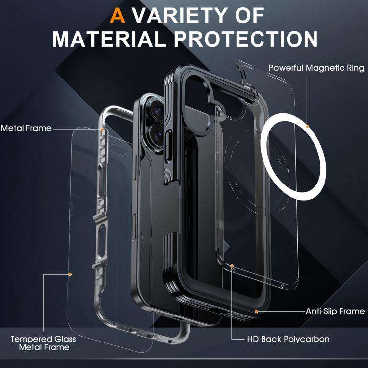 Life Waterproof MagSafe Magnetic Rugged Phone Case, For iPhone 17, For iPhone Air