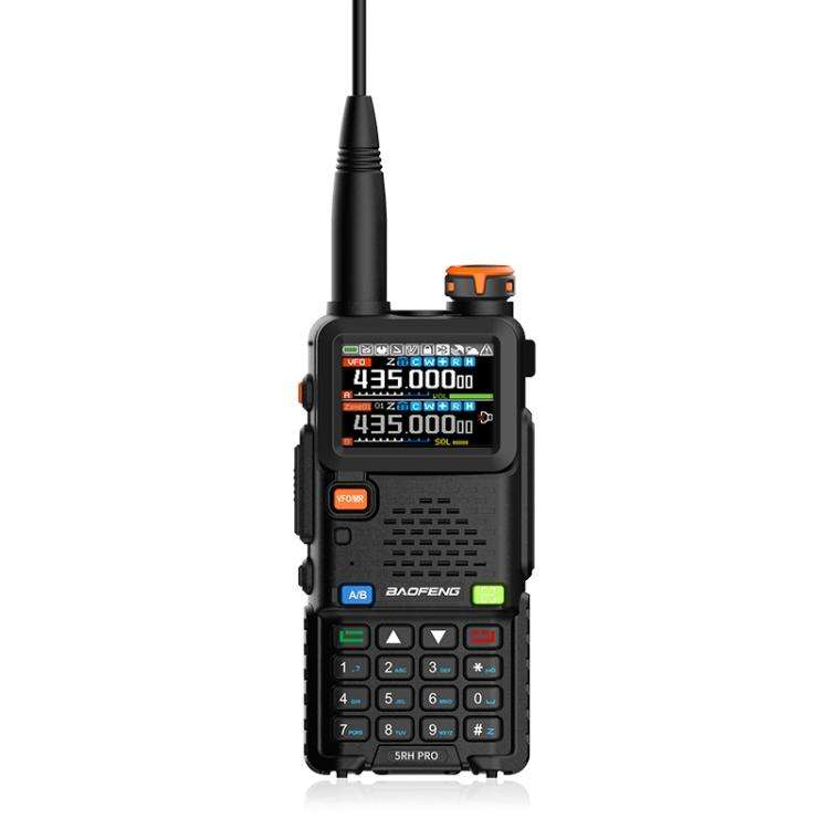 Baofeng 5RH PRO Handheld GPS/Beidou System Positioning Bluetooth Programmable Intercom, EU Plug, ...