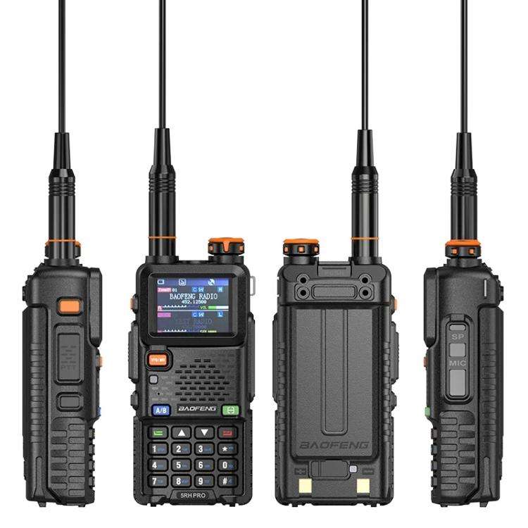 Baofeng 5RH PRO Handheld GPS/Beidou System Positioning Bluetooth Programmable Intercom, EU Plug, ...