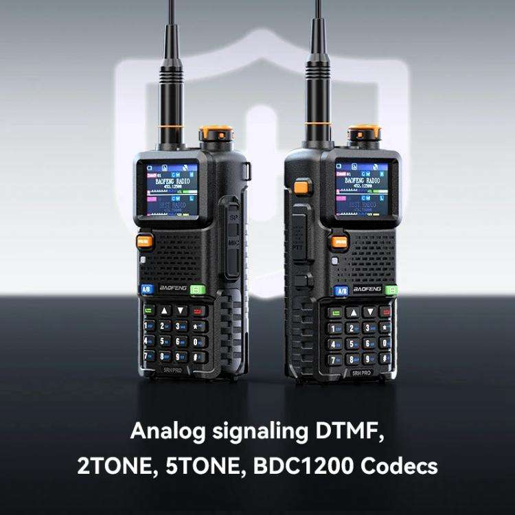 Baofeng 5RH PRO Handheld GPS/Beidou System Positioning Bluetooth Programmable Intercom, EU Plug, ...