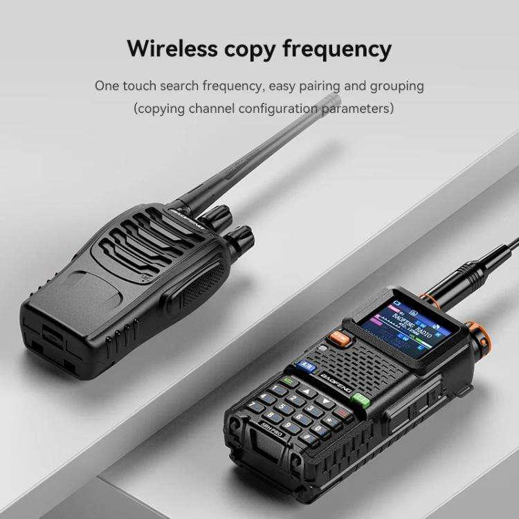 Baofeng 5RH PRO Handheld GPS/Beidou System Positioning Bluetooth Programmable Intercom, EU Plug, ...