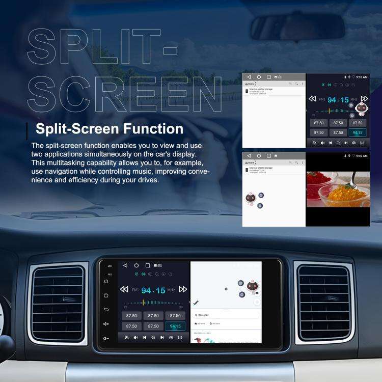 For Toyota COROLLA Android 15 7 inch Wireless CarPlay Car Player Car Central Control Navigation M...