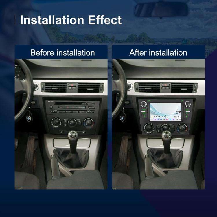 For BMW 3 Series E90 Android 15 7 inch Car CarPlay Car Navigation Reversing Image Integrated Mach...