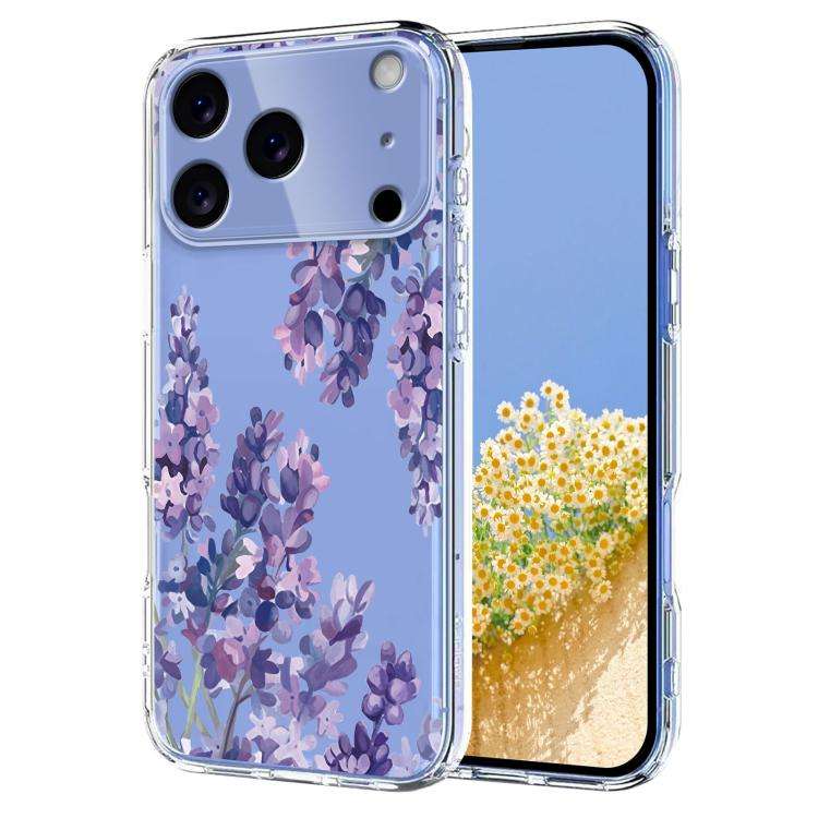 Flower Pattern Painted TPU Phone Case, For iPhone 17e / 16e, For iPhone 17 Pro Max, For iPhone 17...