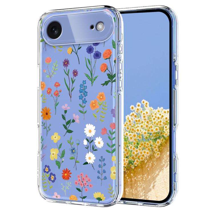 Flower Pattern Painted TPU Phone Case, For iPhone 17e / 16e, For iPhone 17 Pro Max, For iPhone 17...