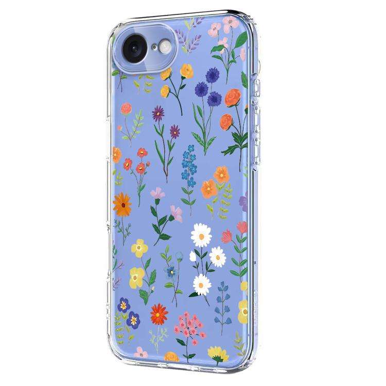 Flower Pattern Painted TPU Phone Case, For iPhone 17e / 16e, For iPhone 17 Pro Max, For iPhone 17...