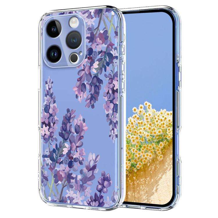 Flower Pattern Painted TPU Phone Case, For iPhone 17e / 16e, For iPhone 17 Pro Max, For iPhone 17...