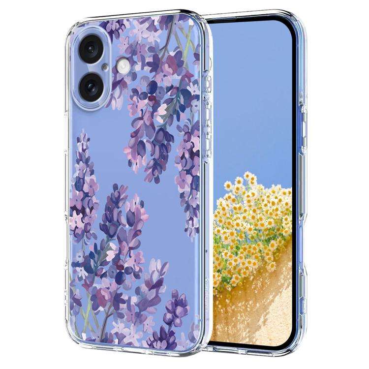 Flower Pattern Painted TPU Phone Case, For iPhone 17e / 16e, For iPhone 17 Pro Max, For iPhone 17...