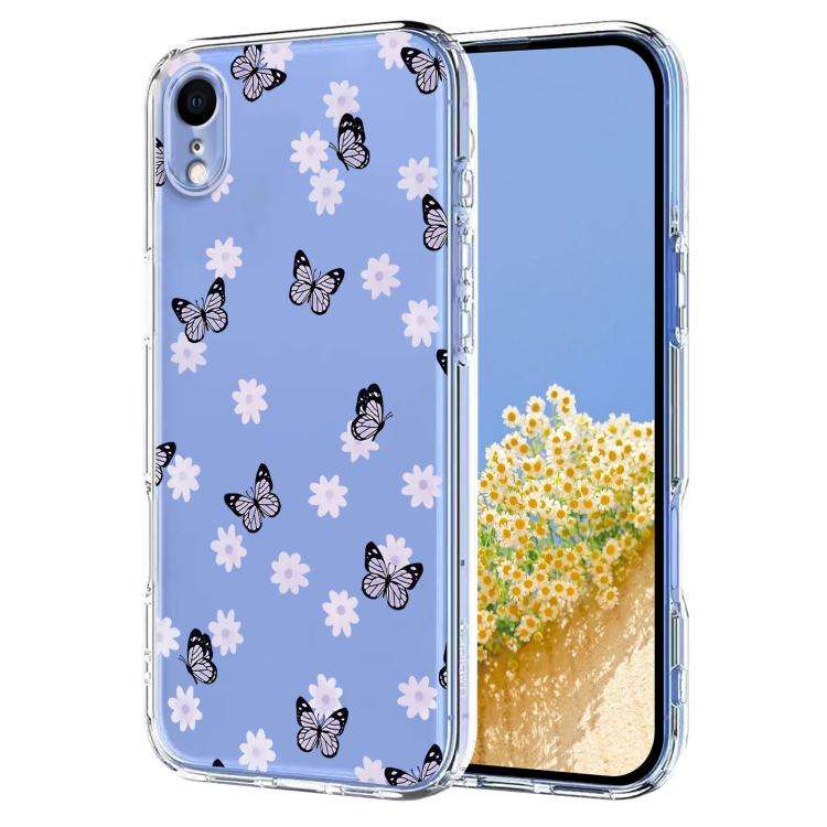 Flower Pattern Painted TPU Phone Case, For iPhone X / XS, For iPhone XR, For iPhone XS Max, For i...