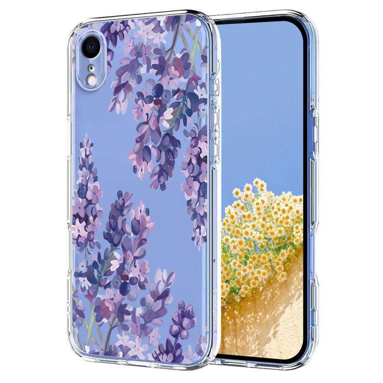Flower Pattern Painted TPU Phone Case, For iPhone X / XS, For iPhone XR, For iPhone XS Max, For i...