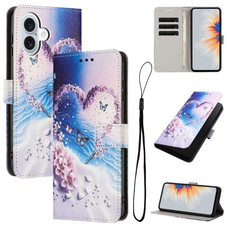 Color Drawing Pattern Leather Phone Case, For iPhone 17e / 16e, For iPhone 17 Pro Max, For iPhone...