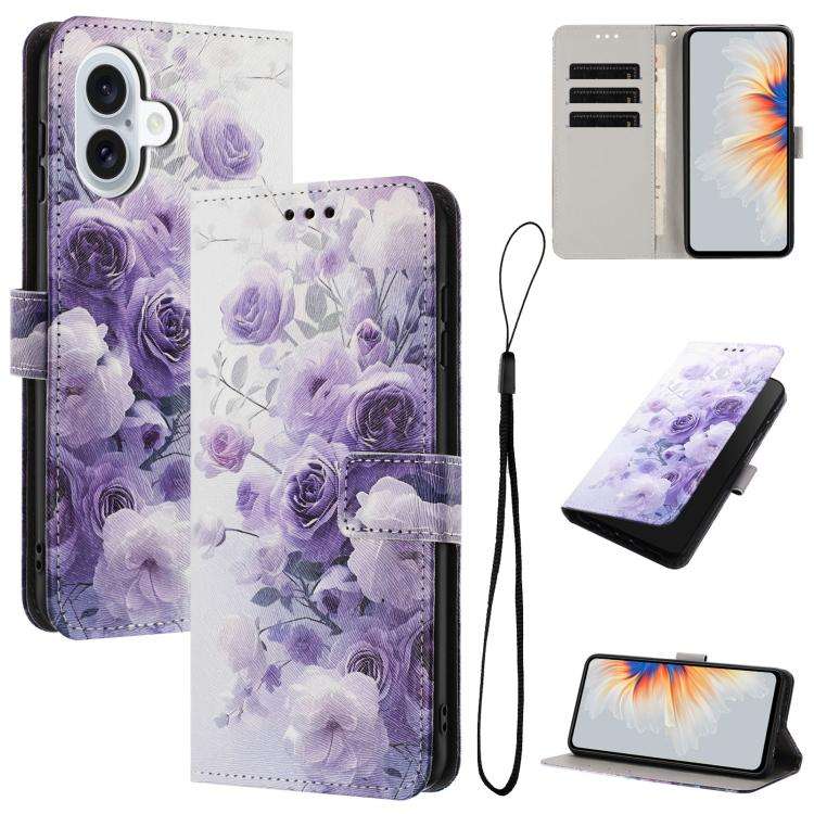 Color Drawing Pattern Leather Phone Case, For iPhone 17e / 16e, For iPhone 17 Pro Max, For iPhone...