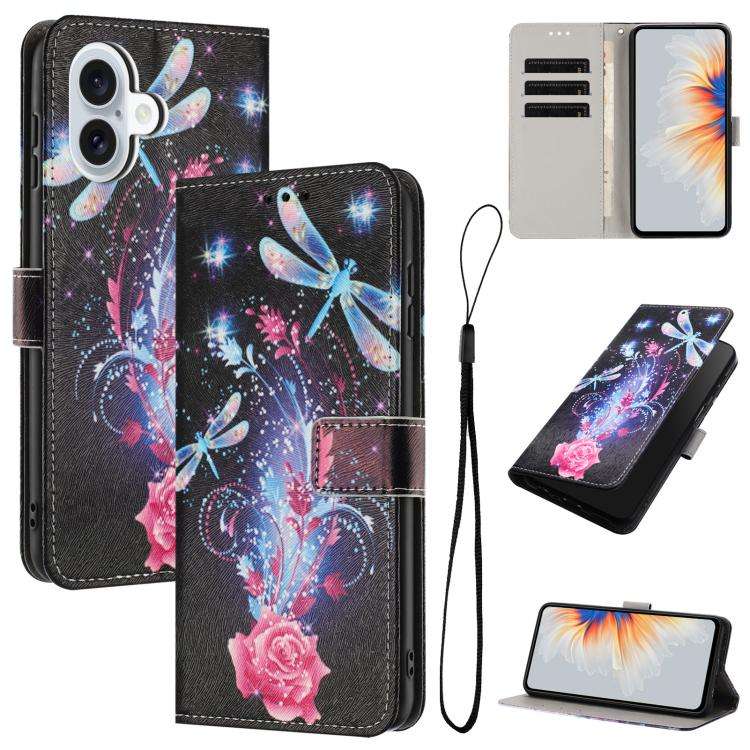 Color Drawing Pattern Leather Phone Case, For iPhone 17e / 16e, For iPhone 17 Pro Max, For iPhone...