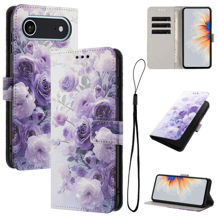 Color Drawing Pattern Leather Phone Case, For iPhone 17e / 16e, For iPhone 17 Pro Max, For iPhone...