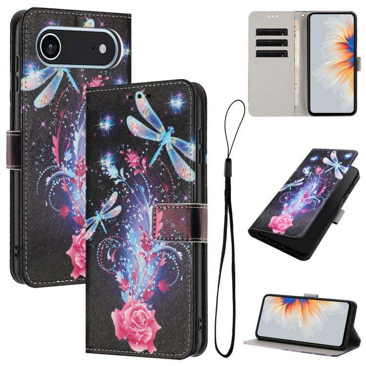 Color Drawing Pattern Leather Phone Case, For iPhone 17e / 16e, For iPhone 17 Pro Max, For iPhone...