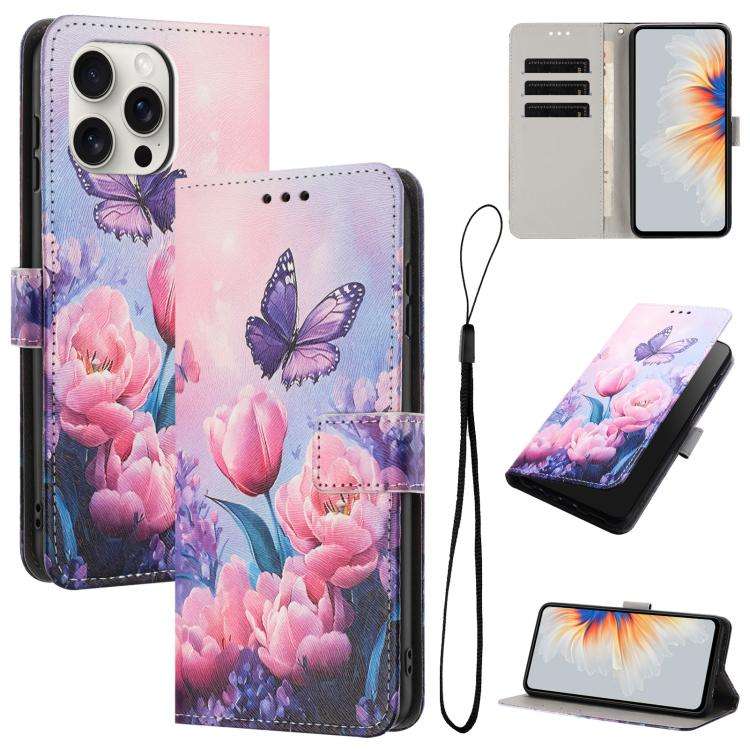Color Drawing Pattern Leather Phone Case, For iPhone 17e / 16e, For iPhone 17 Pro Max, For iPhone...