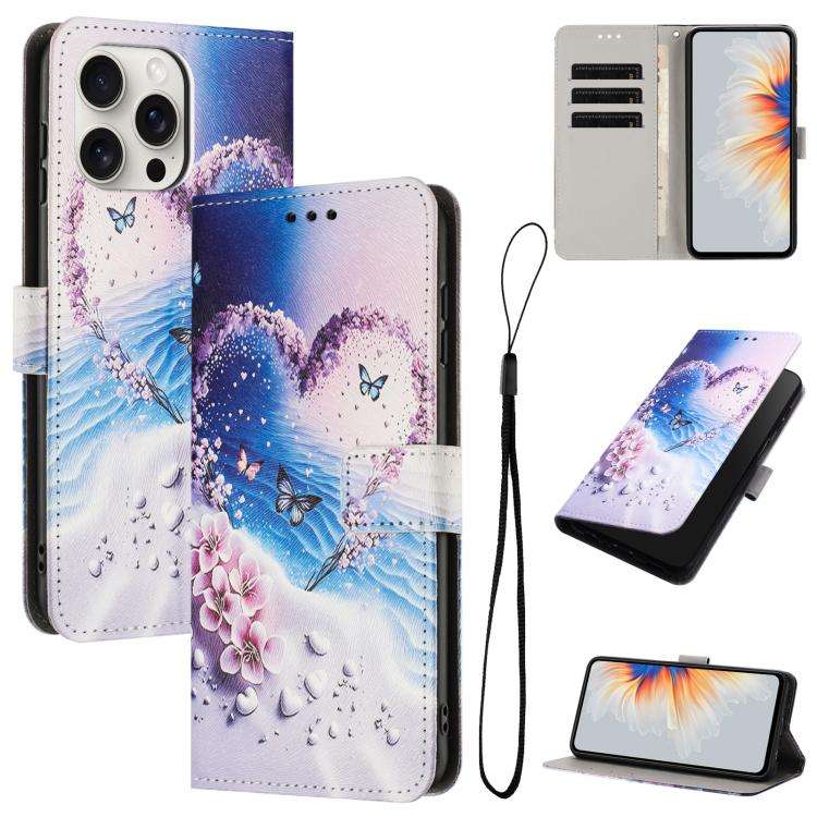 Color Drawing Pattern Leather Phone Case, For iPhone 13 Pro, For iPhone 13 mini, For iPhone 12 / ...