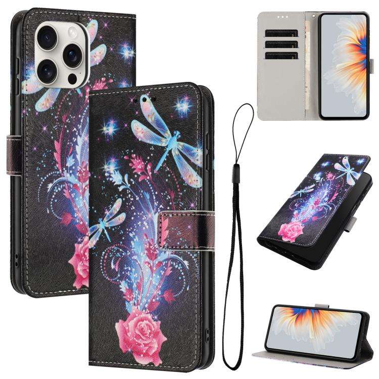 Color Drawing Pattern Leather Phone Case, For iPhone 13 Pro, For iPhone 13 mini, For iPhone 12 / ...