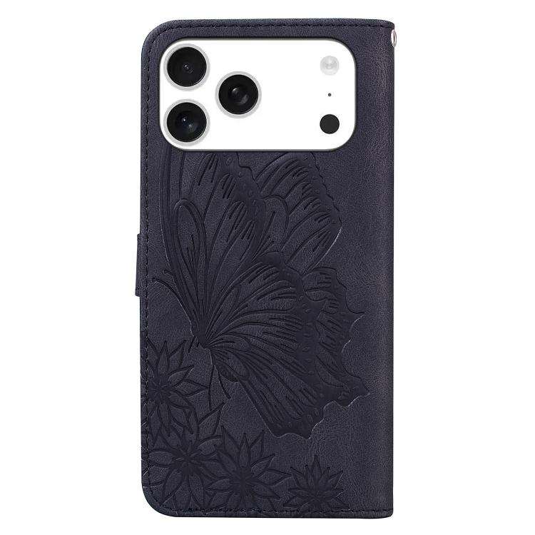 Retro Skin Feel Butterflies Embossing Horizontal Flip Leather Phone Case, For iPhone 18 Pro / 17 ...