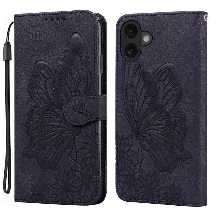 Retro Skin Feel Butterflies Embossing Horizontal Flip Leather Phone Case, For iPhone 18 Pro / 17 ...