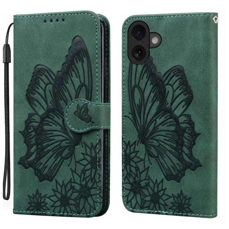 Retro Skin Feel Butterflies Embossing Horizontal Flip Leather Phone Case, For iPhone 18 Pro / 17 ...