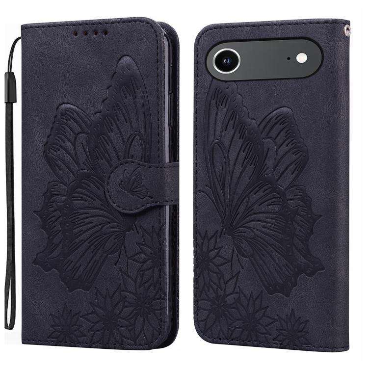 Retro Skin Feel Butterflies Embossing Horizontal Flip Leather Phone Case, For iPhone 18 Pro / 17 ...
