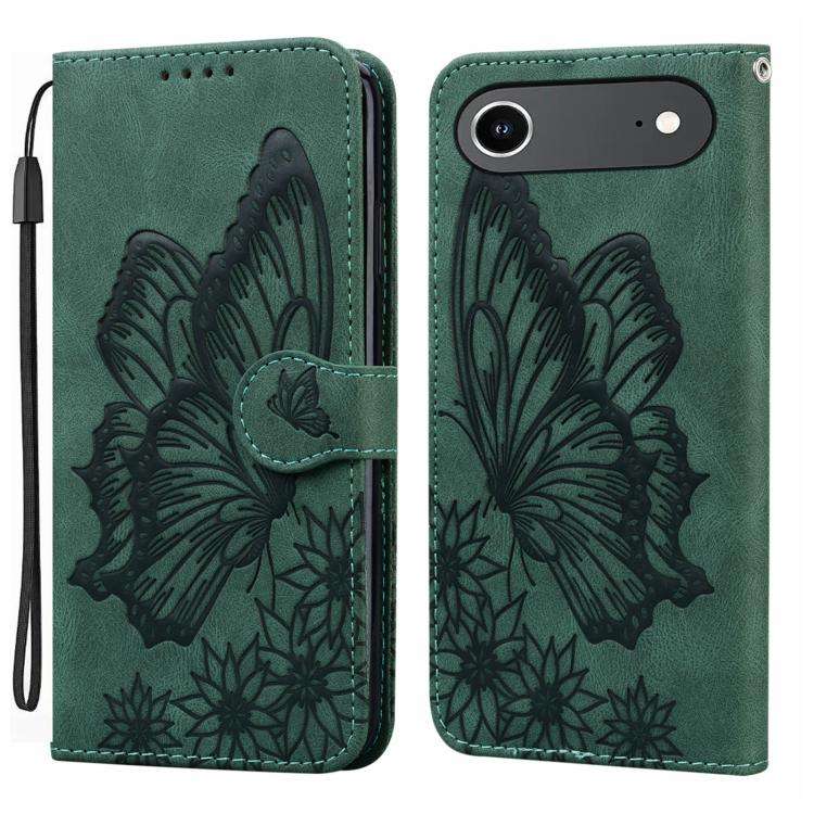 Retro Skin Feel Butterflies Embossing Horizontal Flip Leather Phone Case, For iPhone 18 Pro / 17 ...