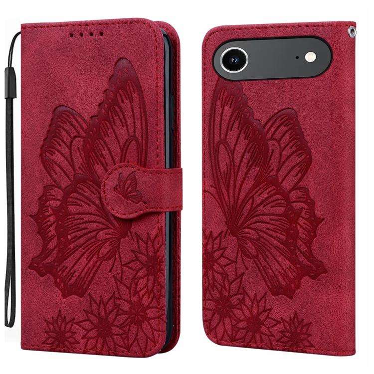 Retro Skin Feel Butterflies Embossing Horizontal Flip Leather Phone Case, For iPhone 18 Pro / 17 ...