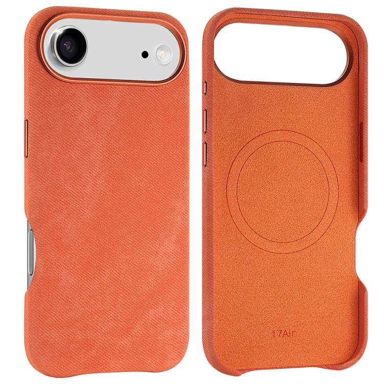 VIETAO Retro Denim Texture PU Leather MagSafe Phone Case, For iPhone 18 Pro / 17 Pro, For iPhone ...