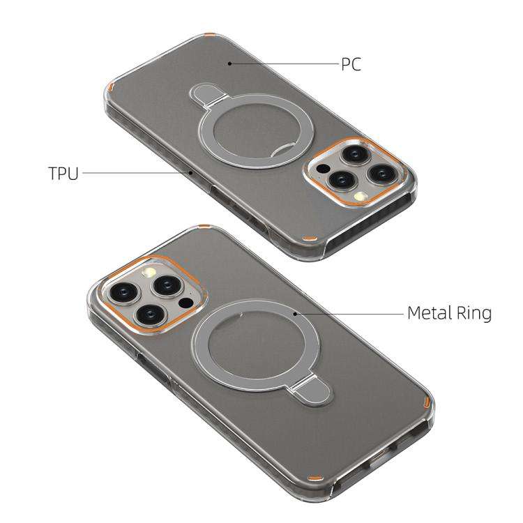 Colorful 2 in 1 MagSafe Ring Holder Phone Case, For iPhone 15 Pro Max, For iPhone 15 Pro, For iPh...