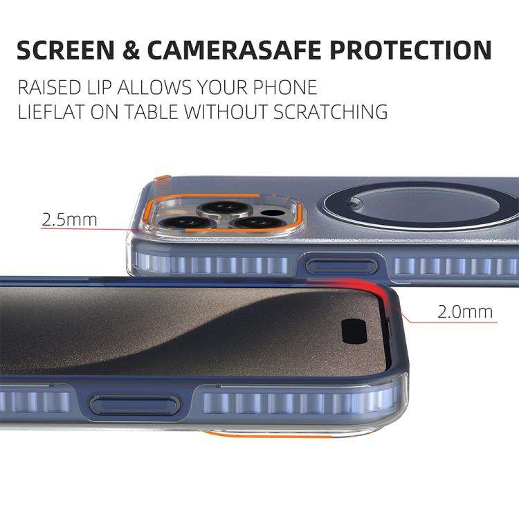 Colorful 2 in 1 MagSafe Ring Holder Phone Case, For iPhone 15 Pro Max, For iPhone 15 Pro, For iPh...
