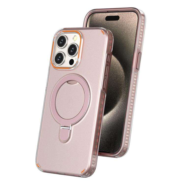 Colorful 2 in 1 MagSafe Ring Holder Phone Case, For iPhone 15 Pro Max, For iPhone 15 Pro, For iPh...