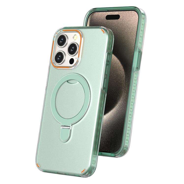 Colorful 2 in 1 MagSafe Ring Holder Phone Case, For iPhone 15 Pro Max, For iPhone 15 Pro, For iPh...