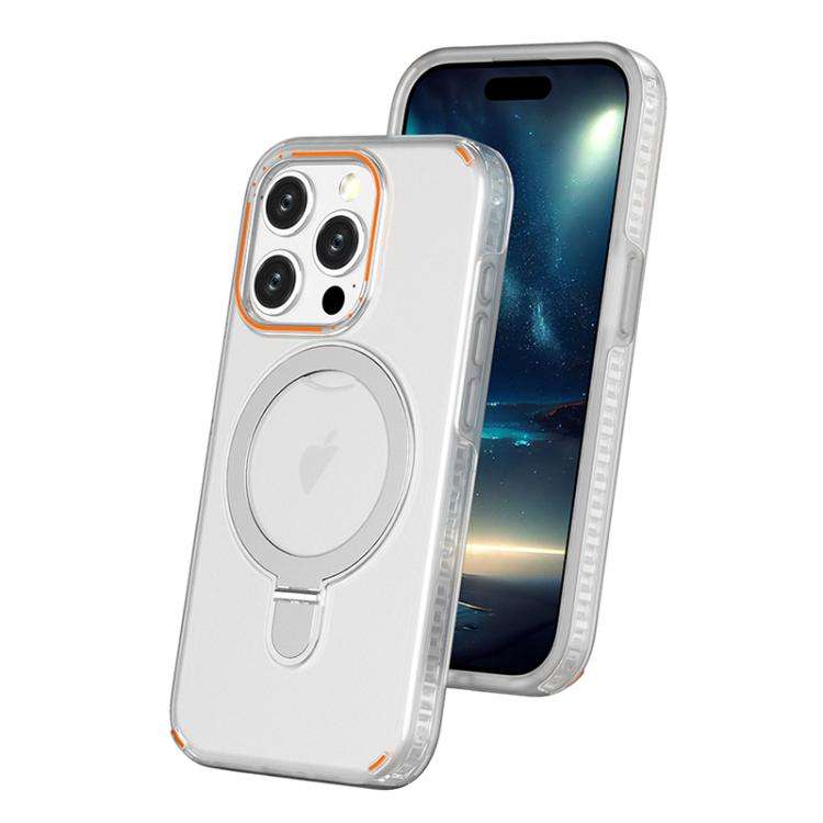 Colorful 2 in 1 MagSafe Ring Holder Phone Case, For iPhone 15 Pro Max, For iPhone 15 Pro, For iPh...