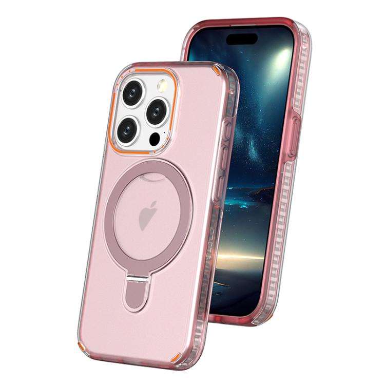Colorful 2 in 1 MagSafe Ring Holder Phone Case, For iPhone 15 Pro Max, For iPhone 15 Pro, For iPh...