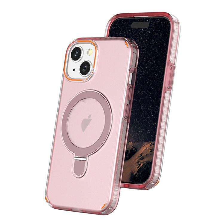 Colorful 2 in 1 MagSafe Ring Holder Phone Case, For iPhone 15 Pro Max, For iPhone 15 Pro, For iPh...
