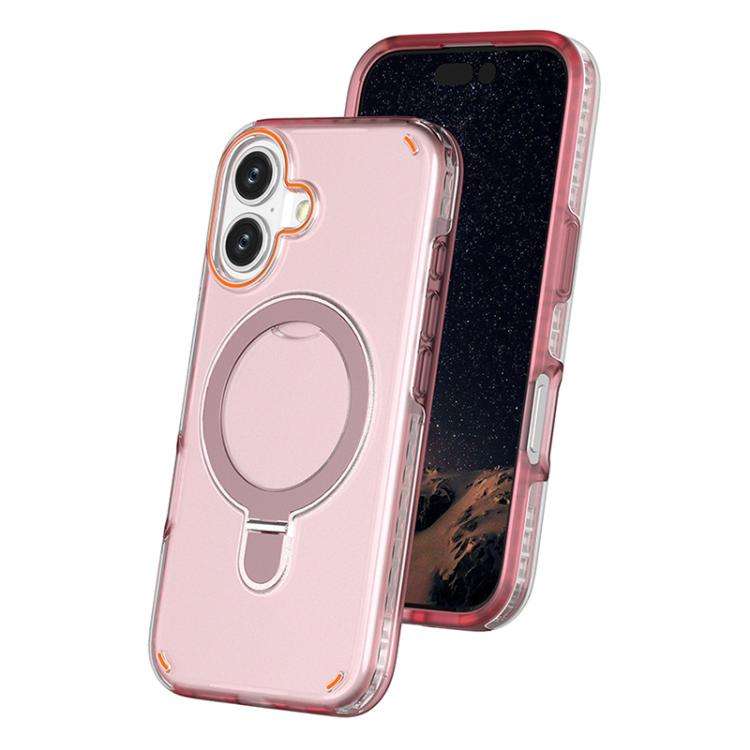 Colorful 2 in 1 MagSafe Ring Holder Phone Case, For iPhone 17e / 16e, For iPhone 17 Pro Max, For ...