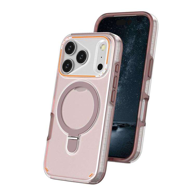 Colorful 2 in 1 MagSafe Ring Holder Phone Case, For iPhone 17e / 16e, For iPhone 17 Pro Max, For ...
