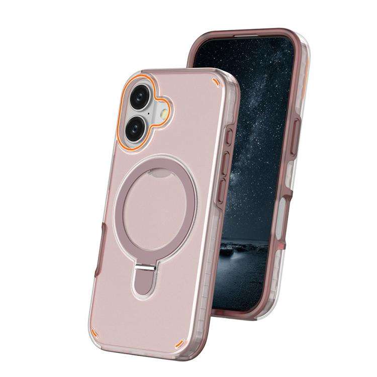 Colorful 2 in 1 MagSafe Ring Holder Phone Case, For iPhone 17e / 16e, For iPhone 17 Pro Max, For ...