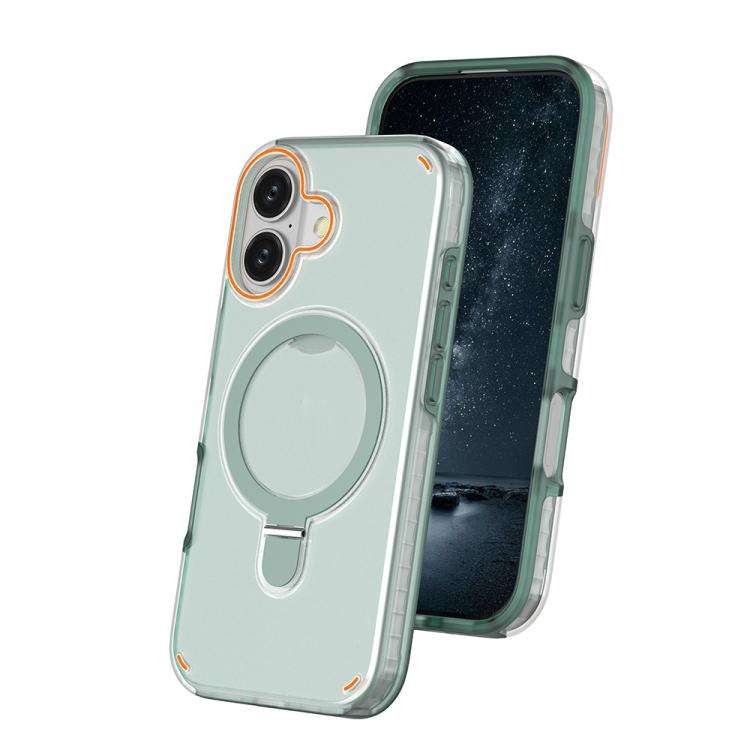 Colorful 2 in 1 MagSafe Ring Holder Phone Case, For iPhone 17e / 16e, For iPhone 17 Pro Max, For ...